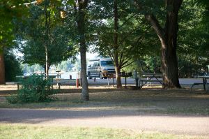 Lake Mitchell with Roadtrek