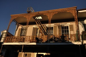 wrought iron building