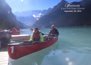 Lake Louise canoe