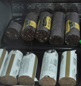 black and white pudding