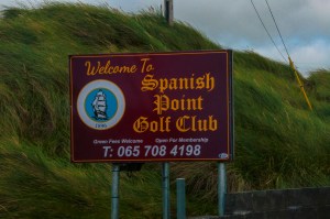 Spanish Point golf Club sign