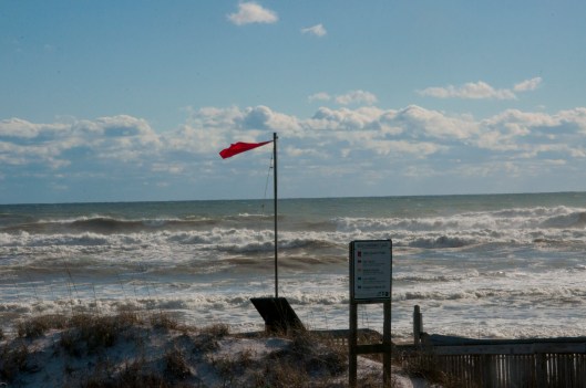 flag after storm